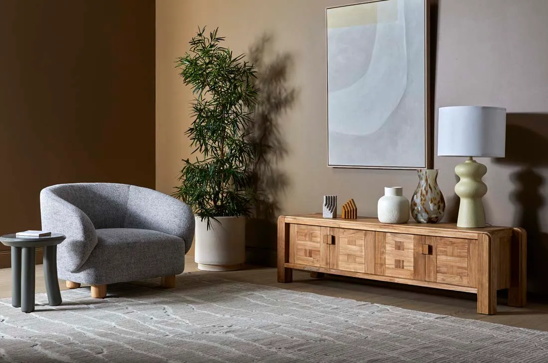 Artie Kick Side Table in Snowgum