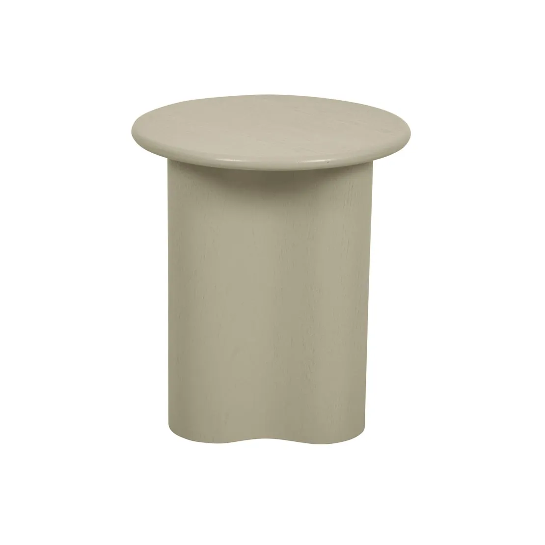 Artie Wave Side Table in Putty