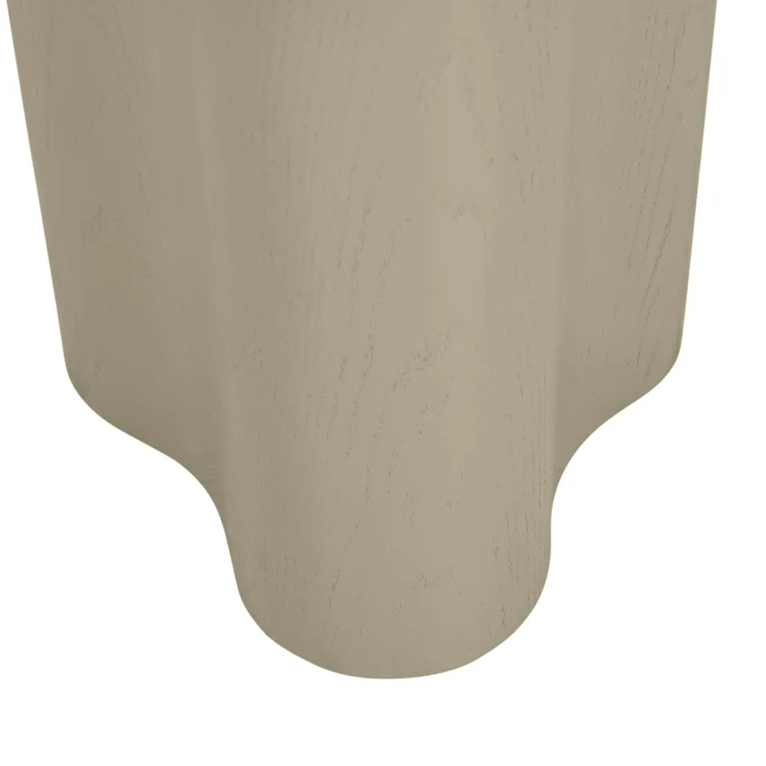 Artie Wave Side Table in Putty