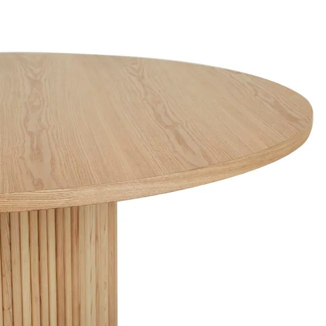Benjamin Ripple Dining Table in Natural Ash
