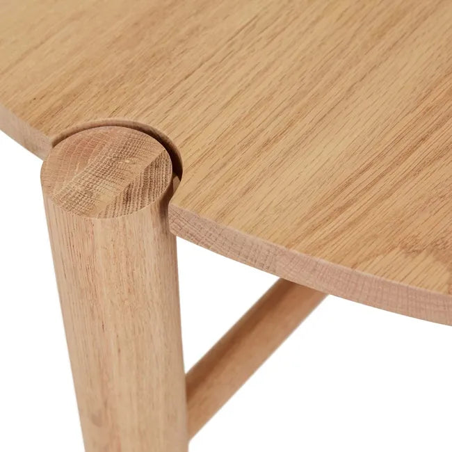 Linea Oslo Round Coffee Table in New Oak