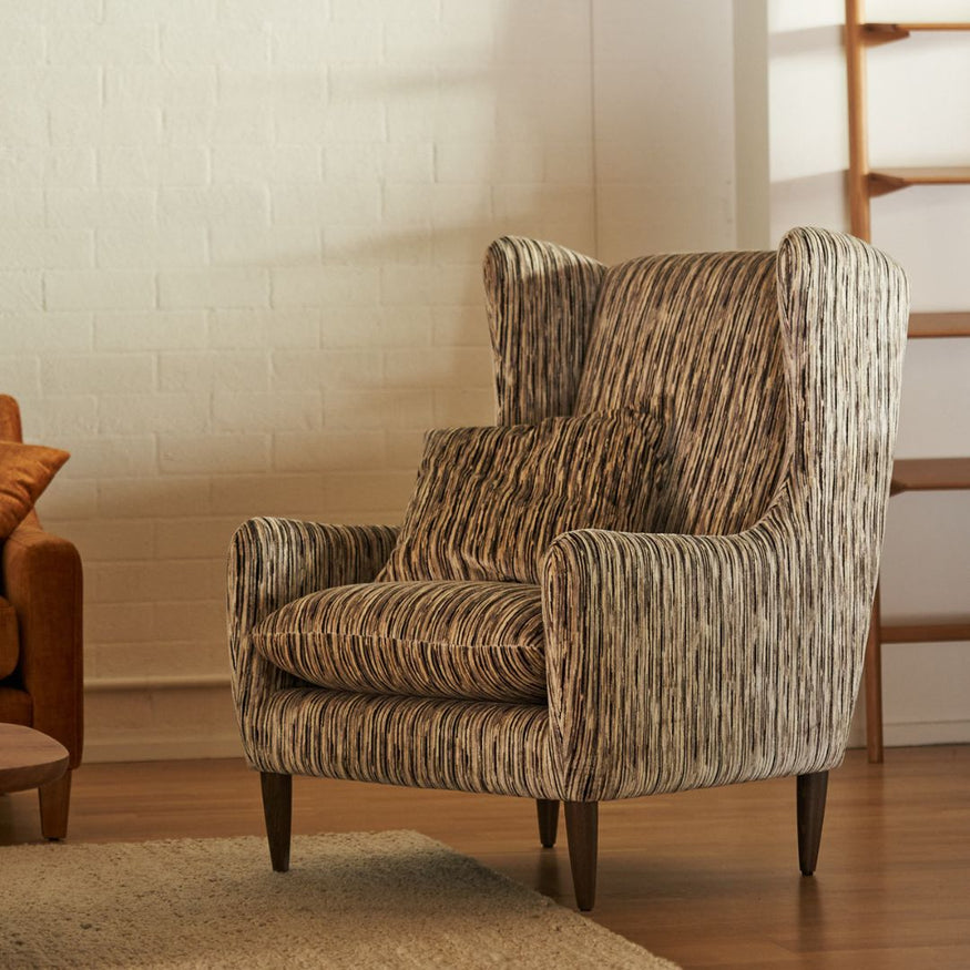 Heaton Wing Chair in Clara ExDisplay