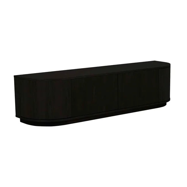 Oberon Crescent TV Unit in Dark Oak