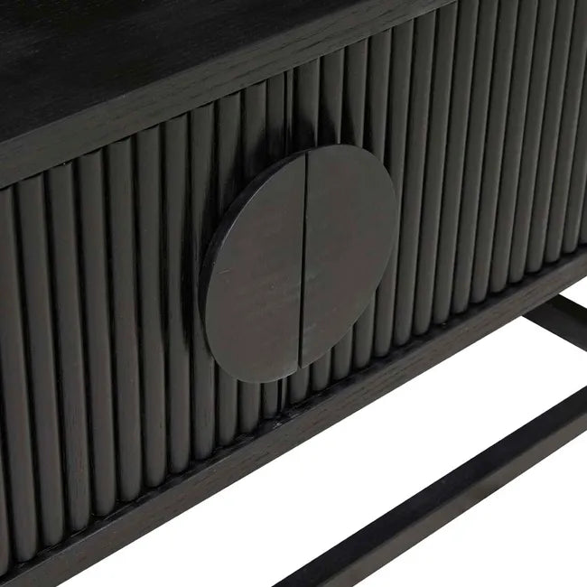 Benjamin Ripple TV Unit in Matte Black