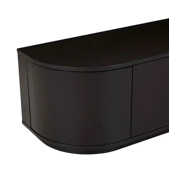Oberon Crescent TV Unit in Dark Oak