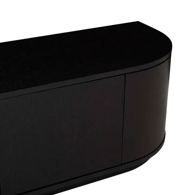 Oberon Crescent TV Unit in Dark Oak