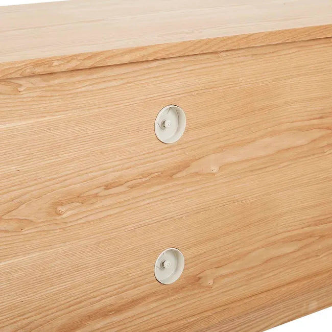 Oberon Crescent TV Unit in Natural Ash