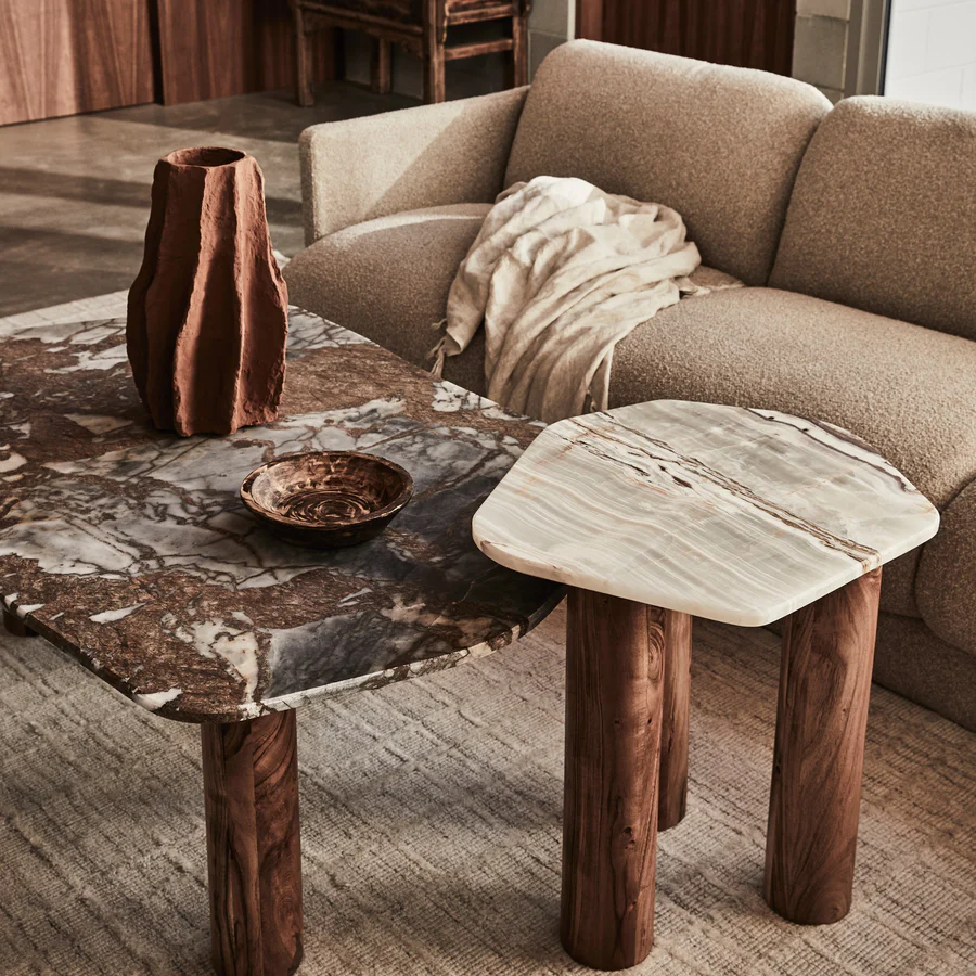 Waverly Side Table in Grey Lagoon