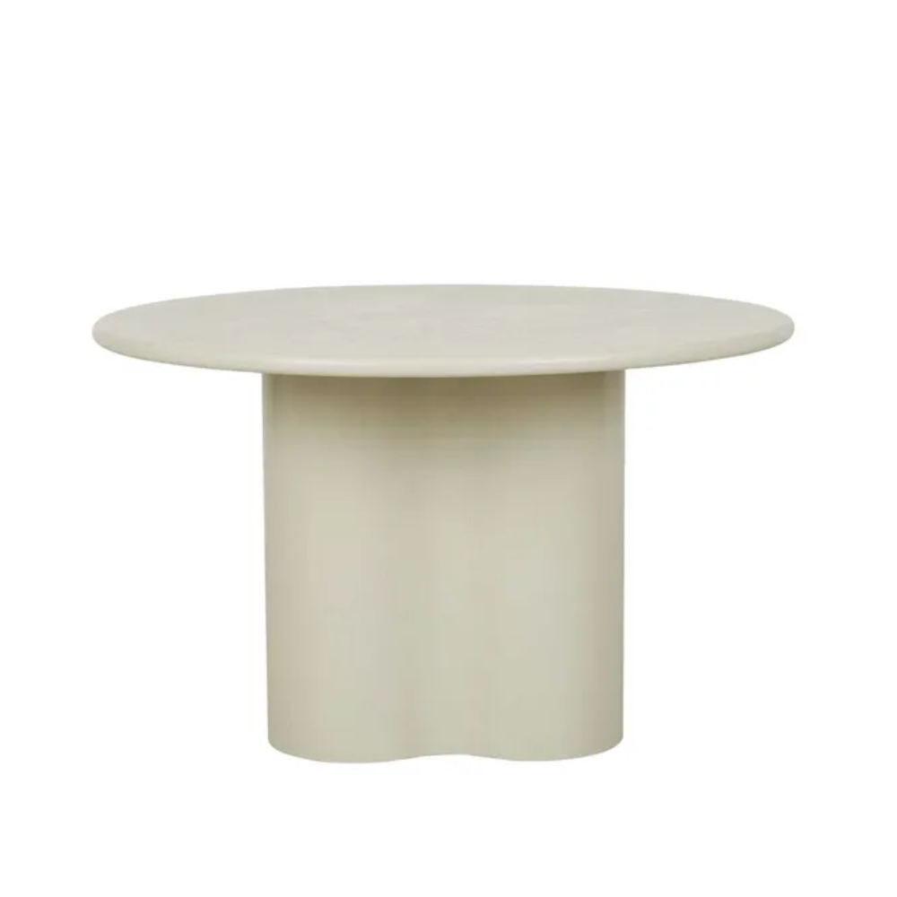 Artie Wave 125cm Dining Table in Putty