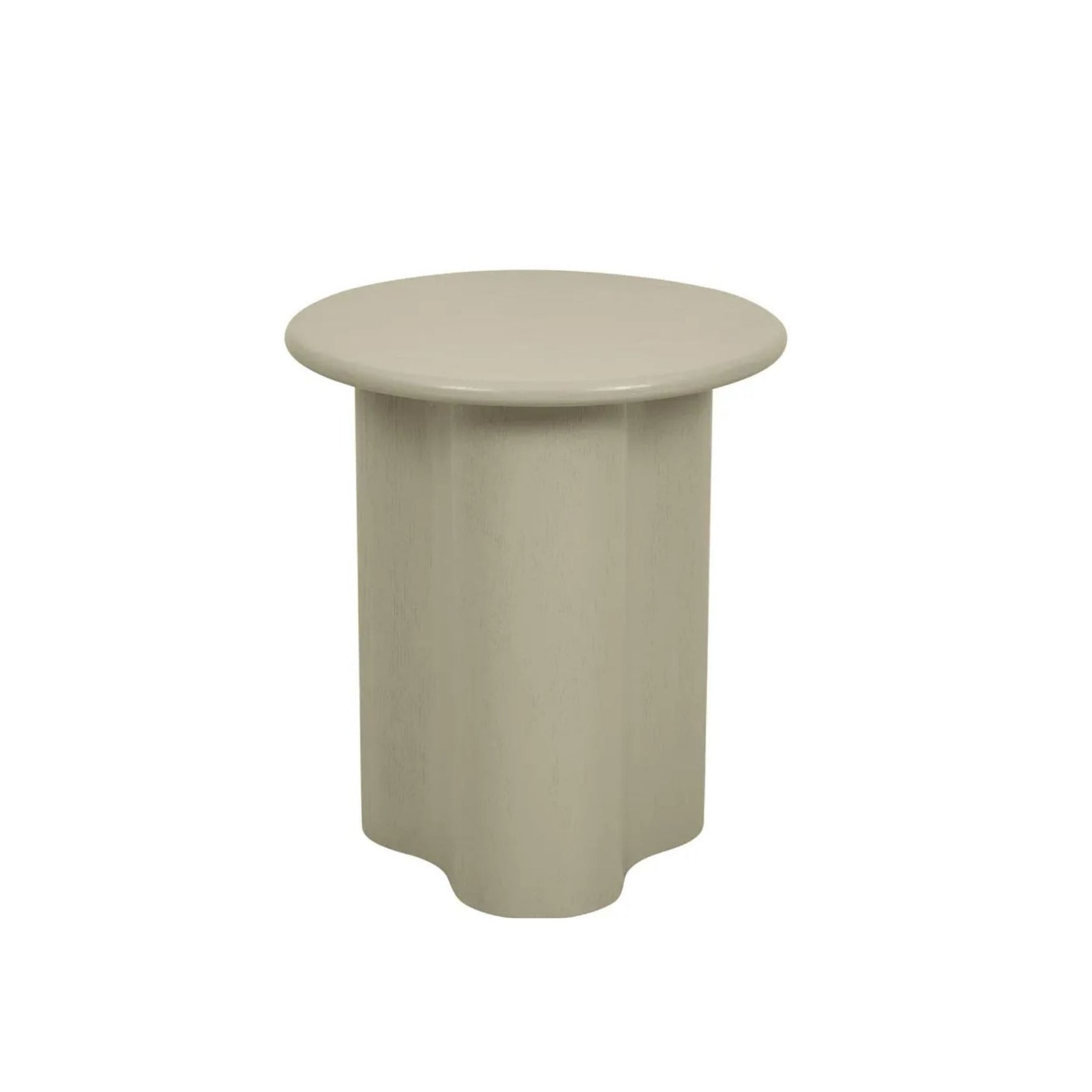 Artie Wave Side Table in Putty