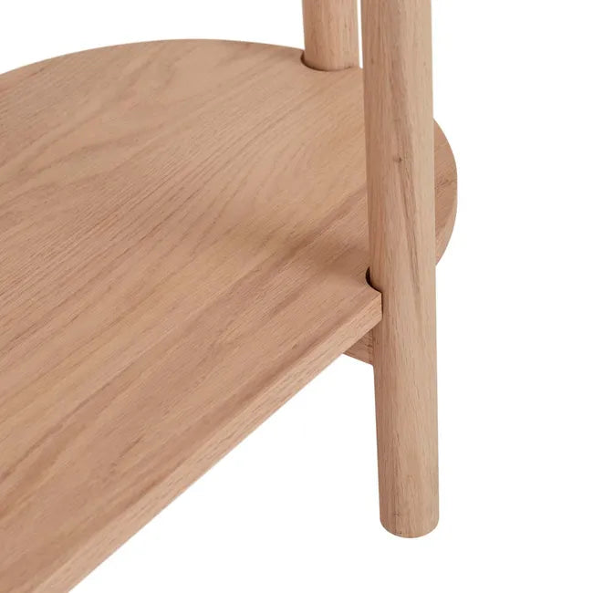Linea Oslo Oval Console in New Oak