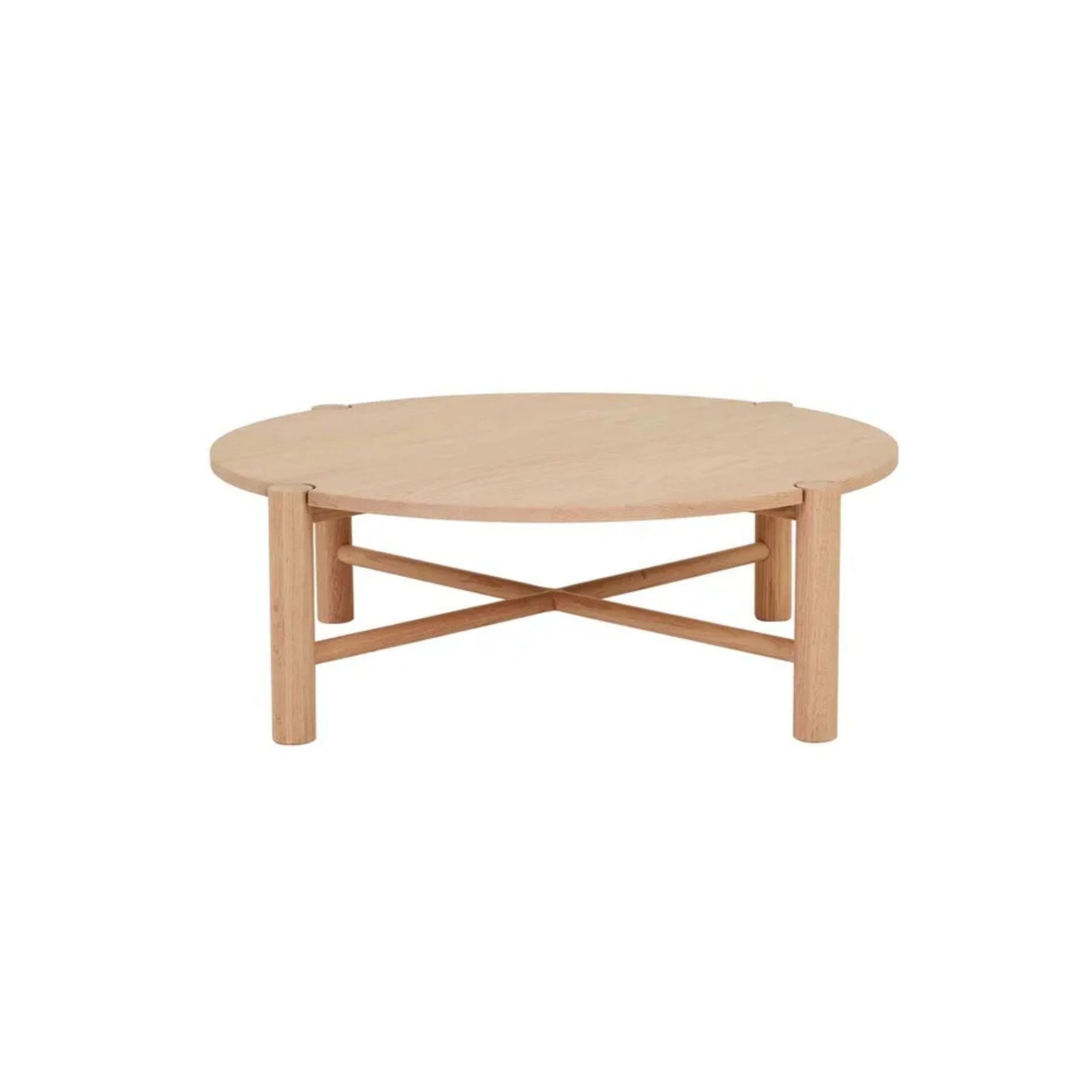 Linea Oslo Round Coffee Table in New Oak