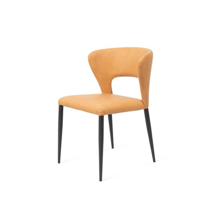 Remy II Dining Chair in Honey Metal Leg