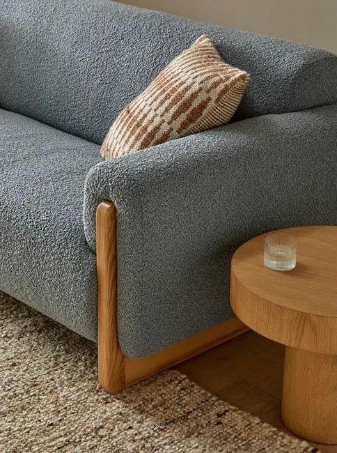 Seb Cloud Side Table in Natural Oak