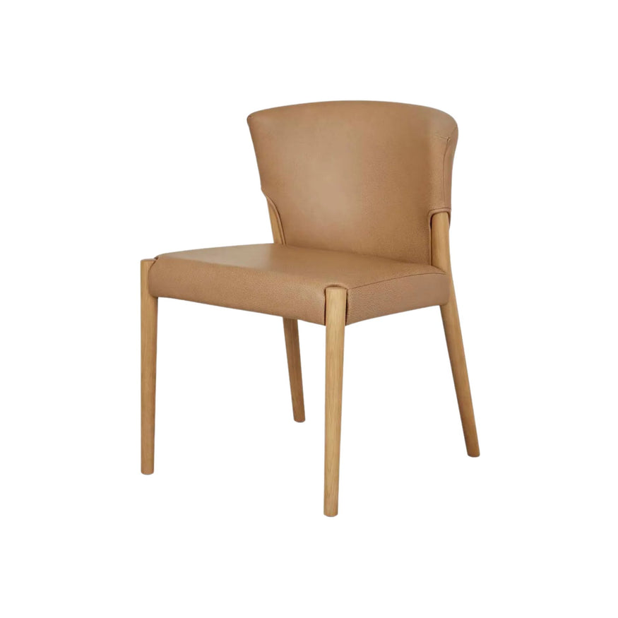 Sketch Ronda Dining Chair in Pecan Leather