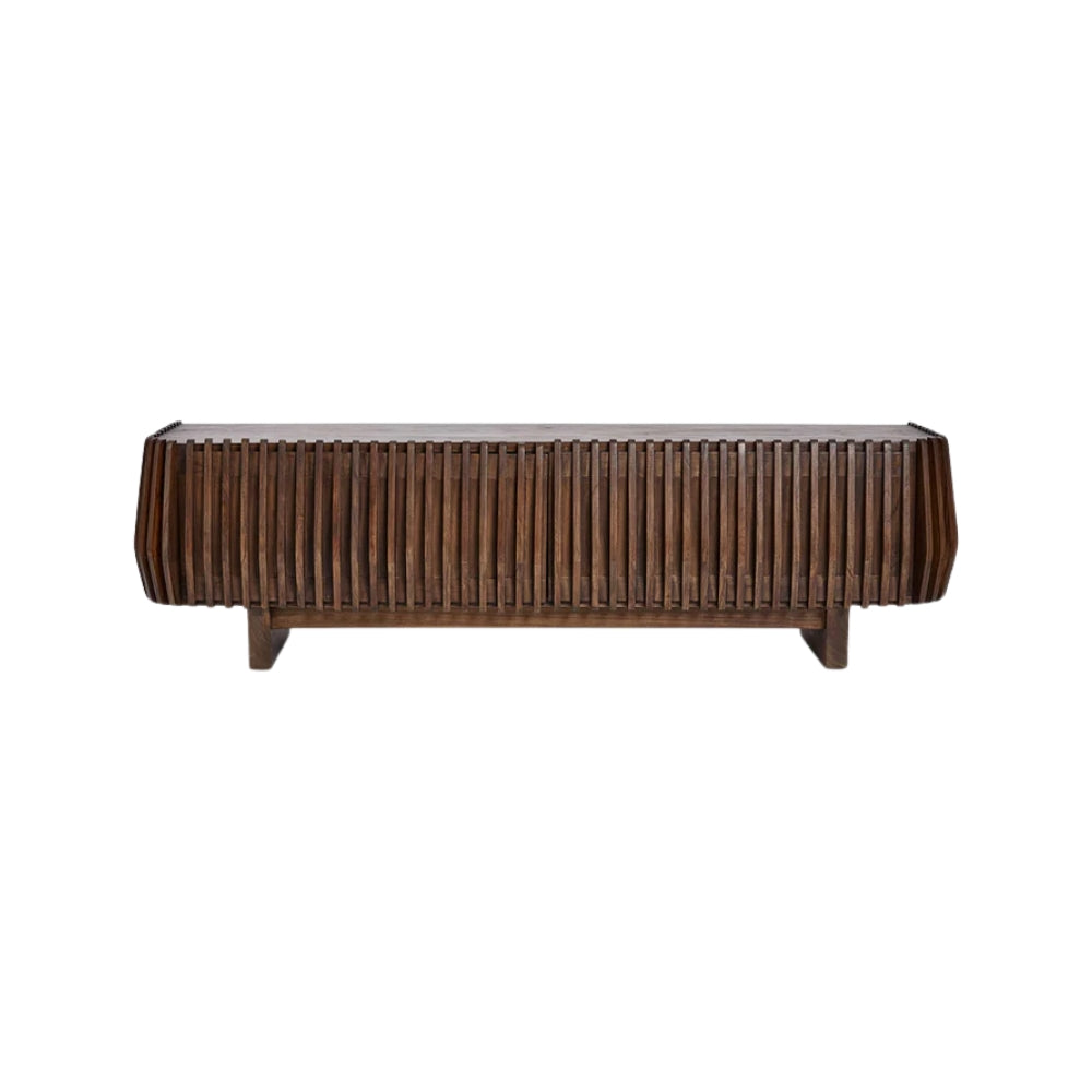 Bow Entertainment Unit in Dark Walnut