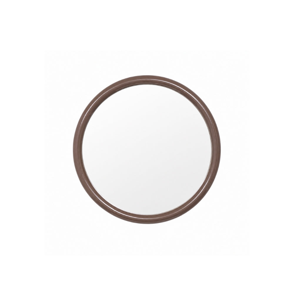 Gertrude Round Gloss Cocoa Mirror