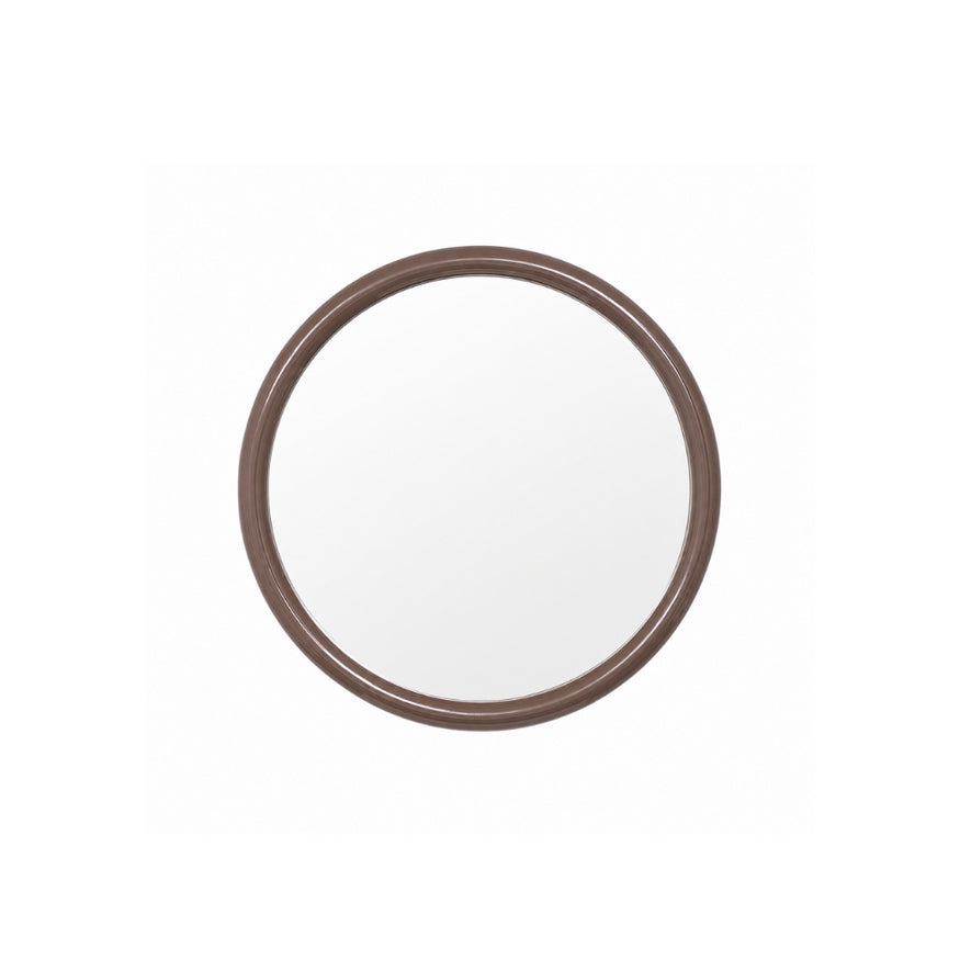 Gertrude Round Gloss Cocoa Mirror