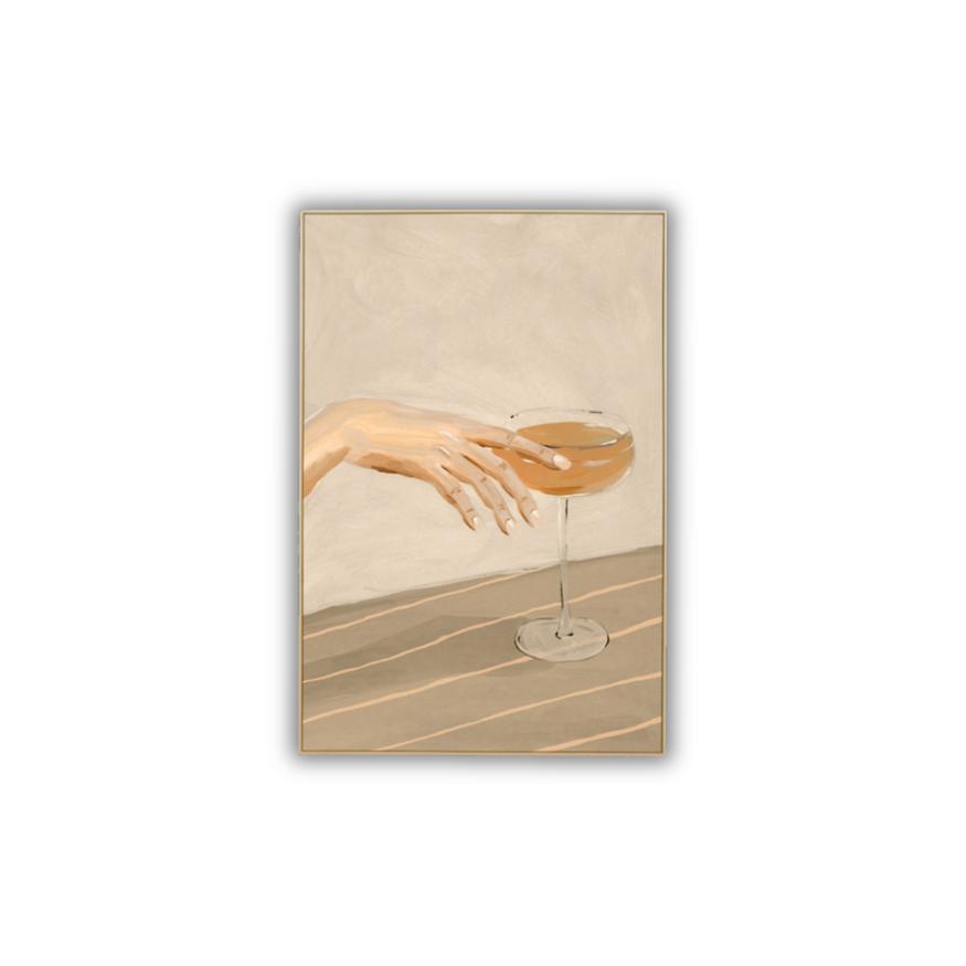 Weekend Drinks Neutral 1 Canvas