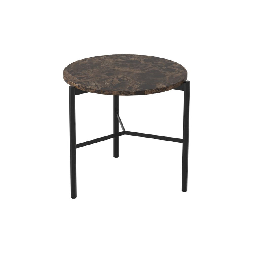 Nimes Lamp Table in Dark Emperador
