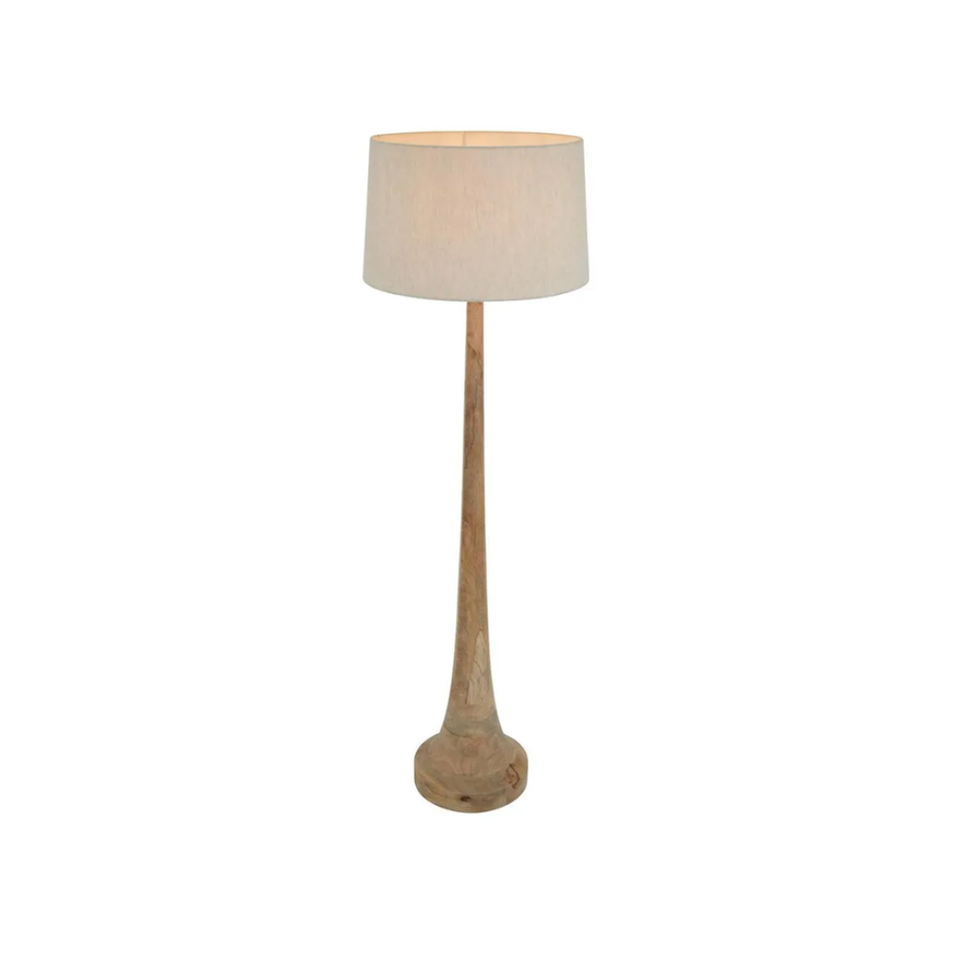 Lancia Floor Lamp Large/Natural Shade XXL