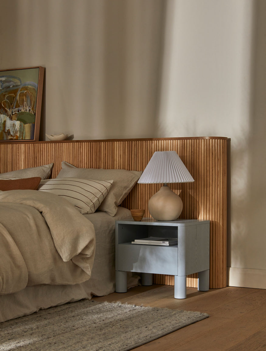 Artie Open Large Bedside in Putty