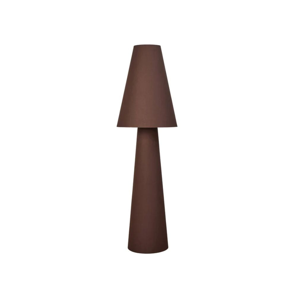 Carrington Linen Floor Lamp in Brown
