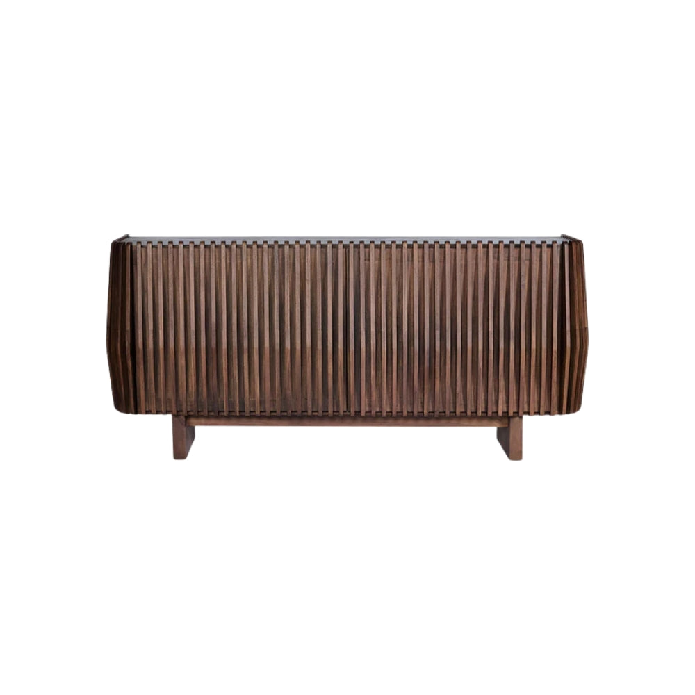 Bow 2 Door Buffet in Dark Walnut