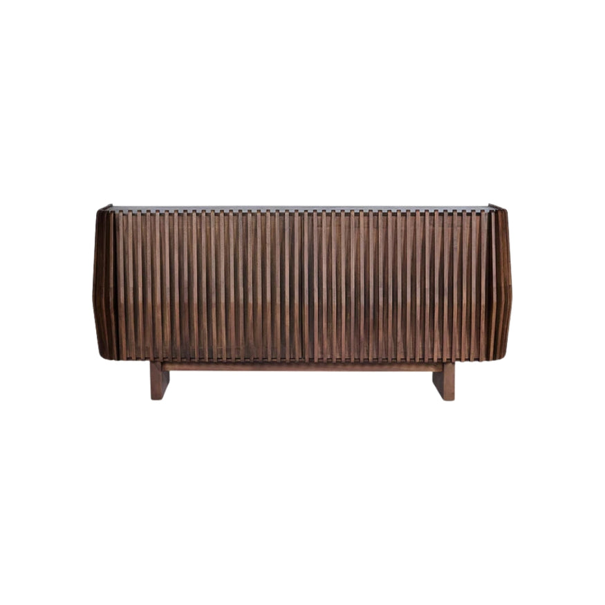 Bow 2 Door Buffet in Dark Walnut