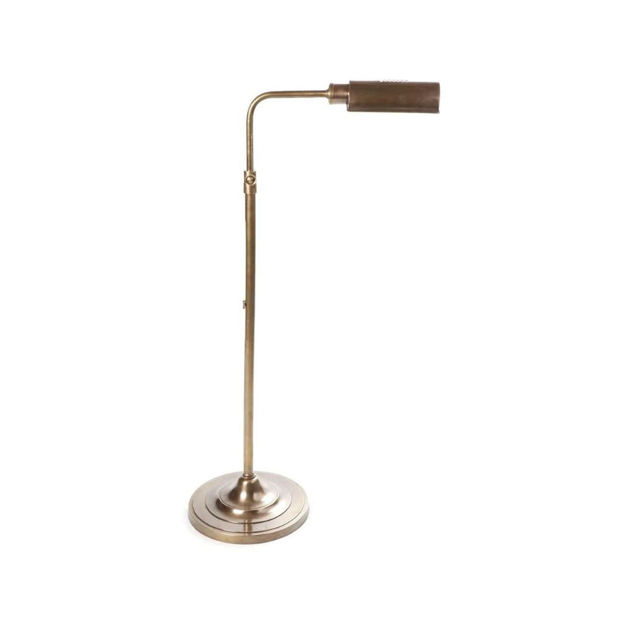 Brooklyn Floor Lamp in Antique Brass