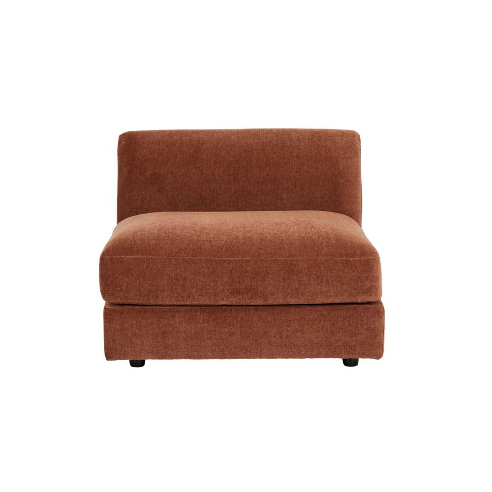 Madrid Curve Sofa Modular in Chestnut