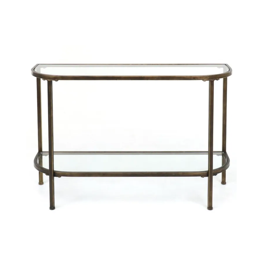Palladium Curved Glass Console