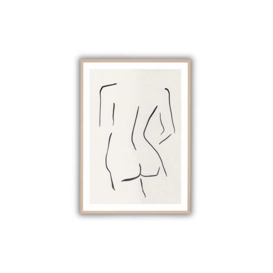 Female Sketch Natural Print