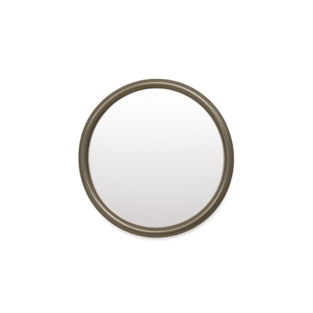 Gertrude Round Gloss Olive Mirror