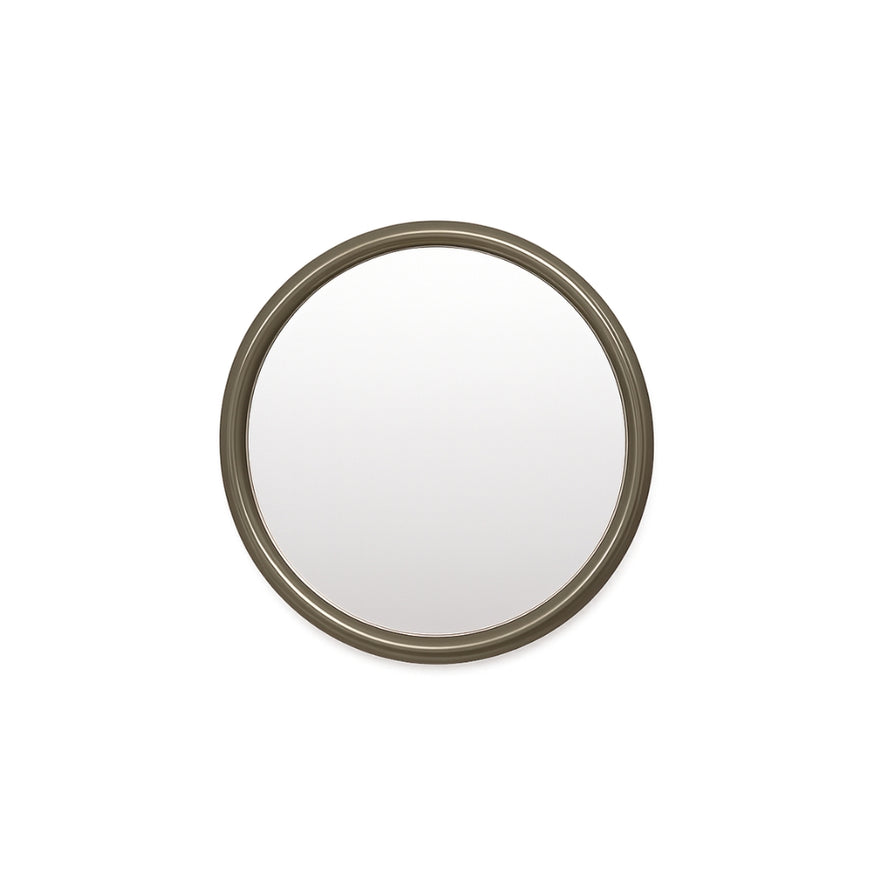 Gertrude Round Gloss Olive Mirror