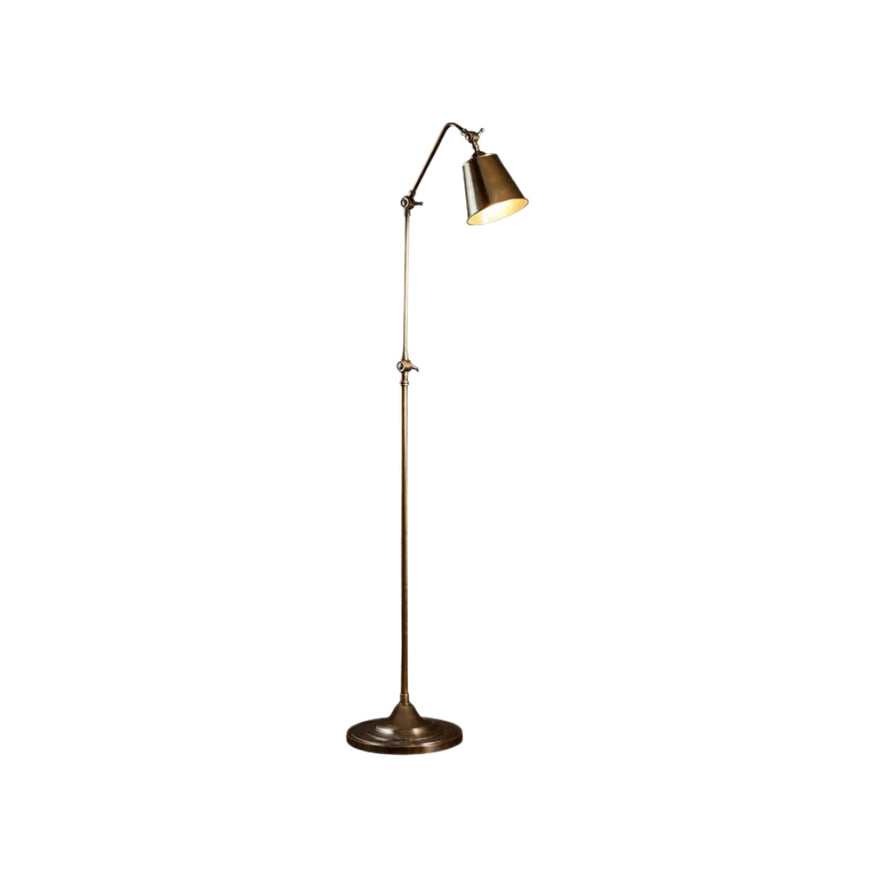 Newbury Floor Lamp in Antique Brass