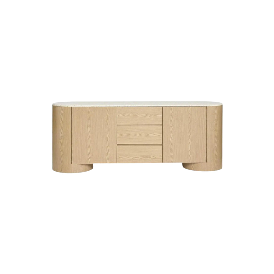 Arlo Sideboard in Light Oak & Terrazzo