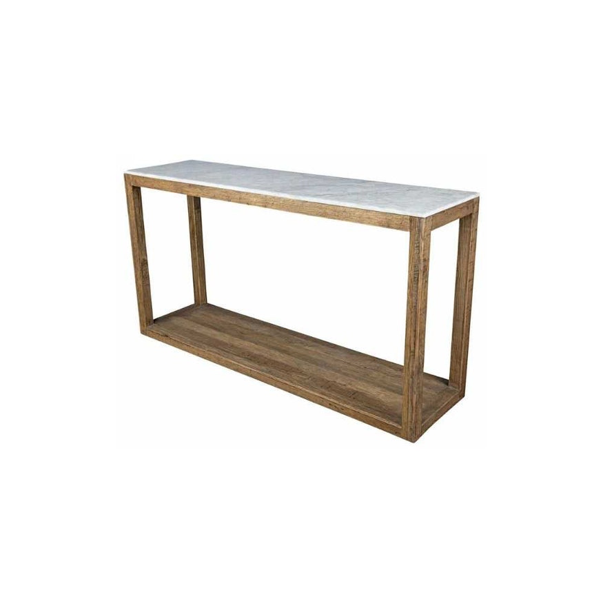 Denver Marble Console in Oak