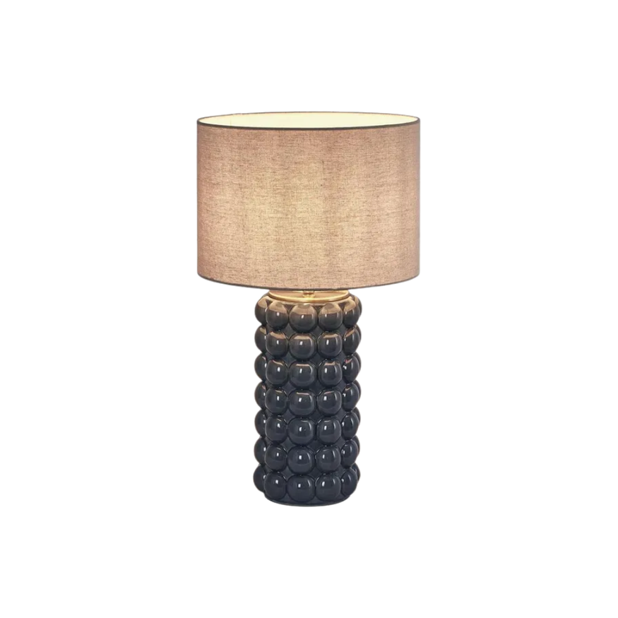 Condotti Blue Table Lamp/Linen shade