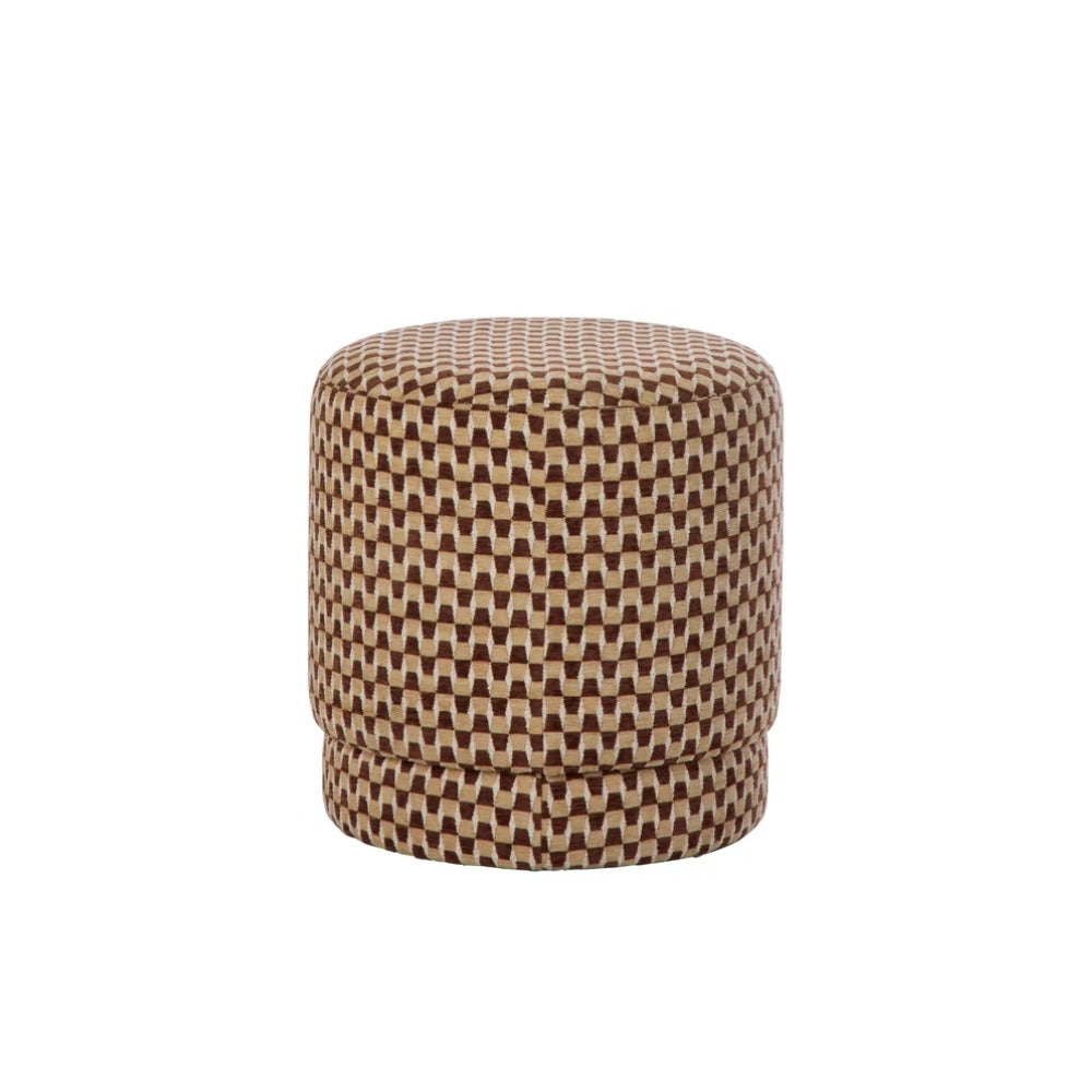 Amalfi Clark Stool in Brown & Mustard