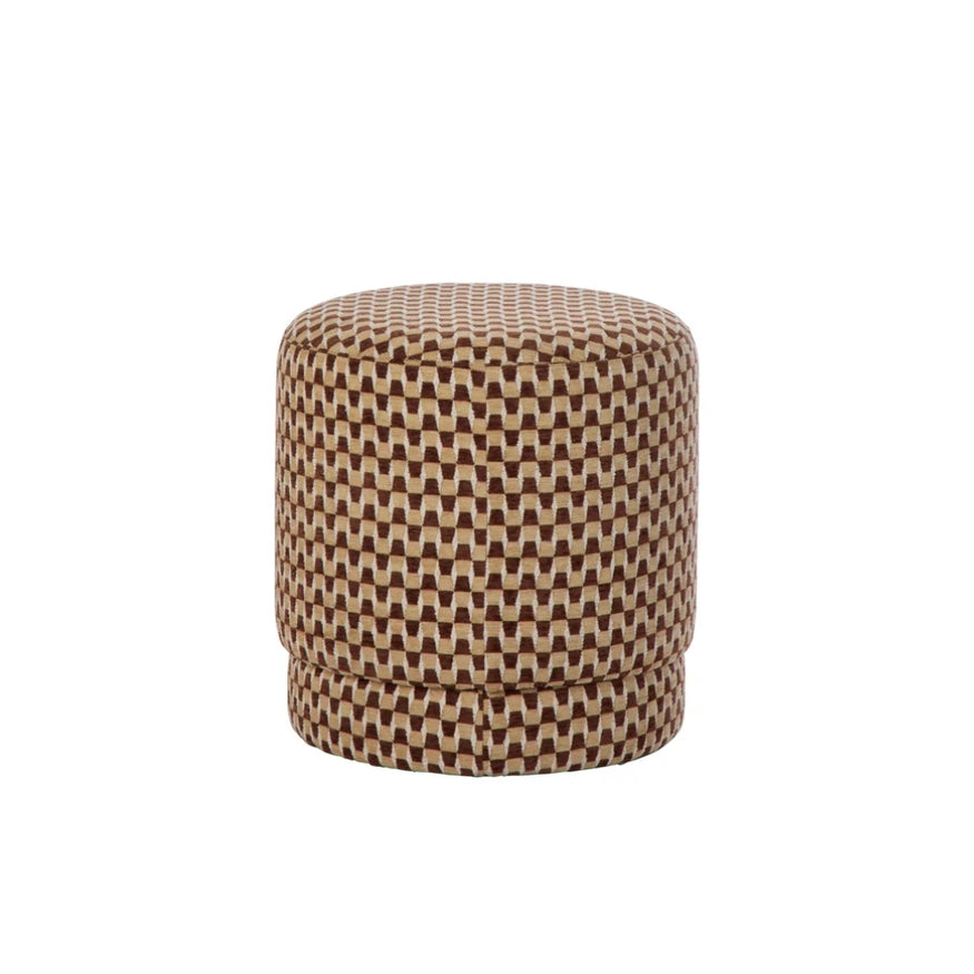 Amalfi Clark Stool in Brown & Mustard