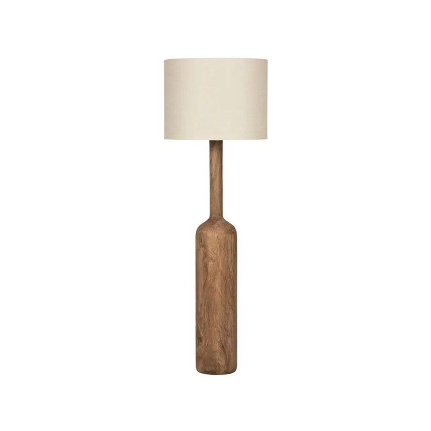 Flask Floor Lamp Saddle Base / Natural