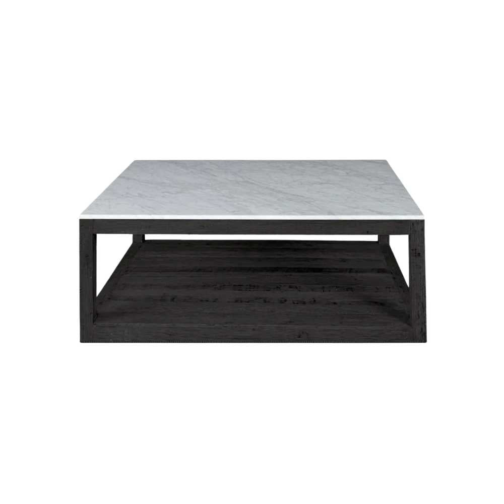 Denver Marble Coffee Table in Black & White