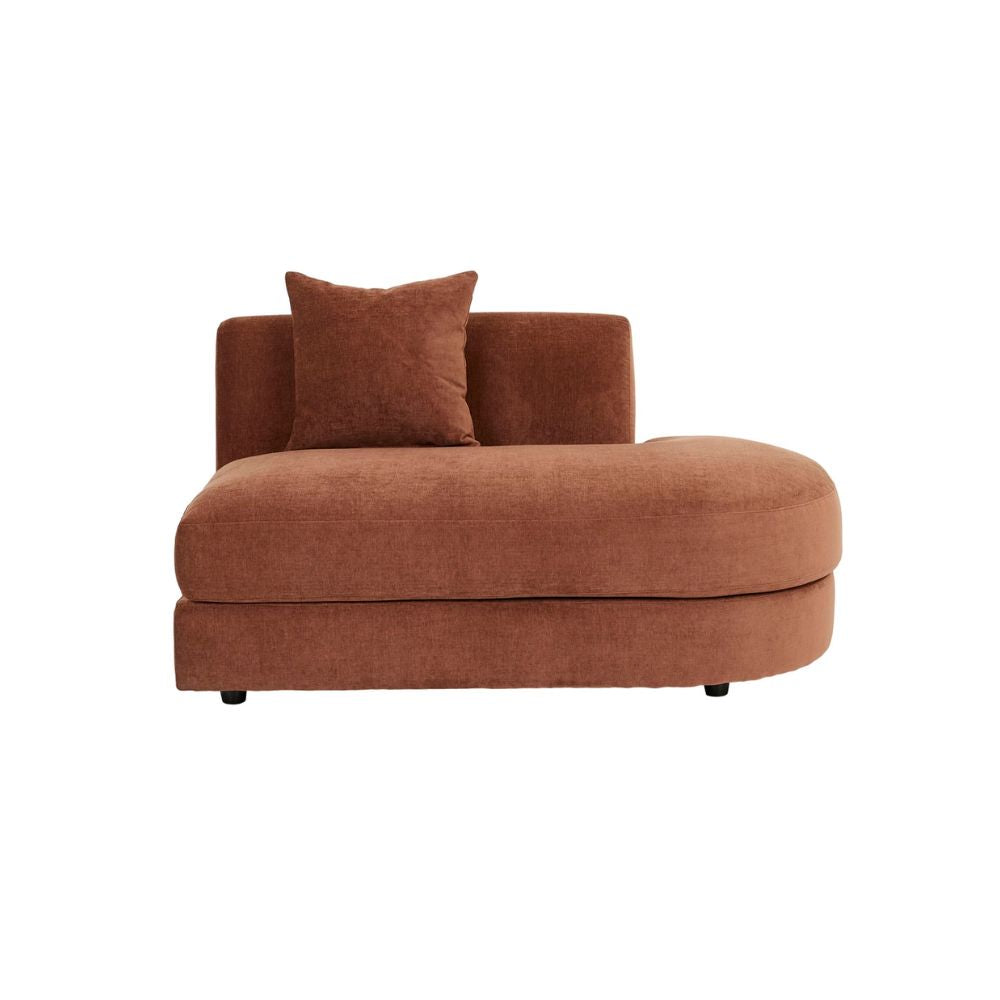 Madrid Curve Sofa Modular in Chestnut