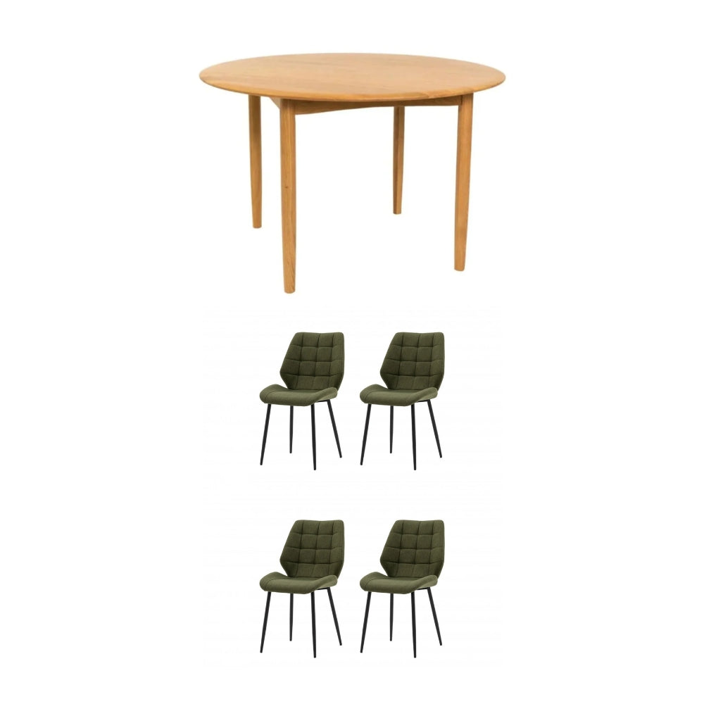 Adele 5 Pce Dining Table + Endora Chairs Bundle