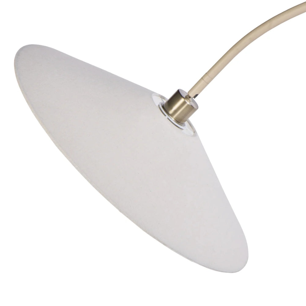 Amalfi Serra Floor Lamp in Beige & Antique Brass