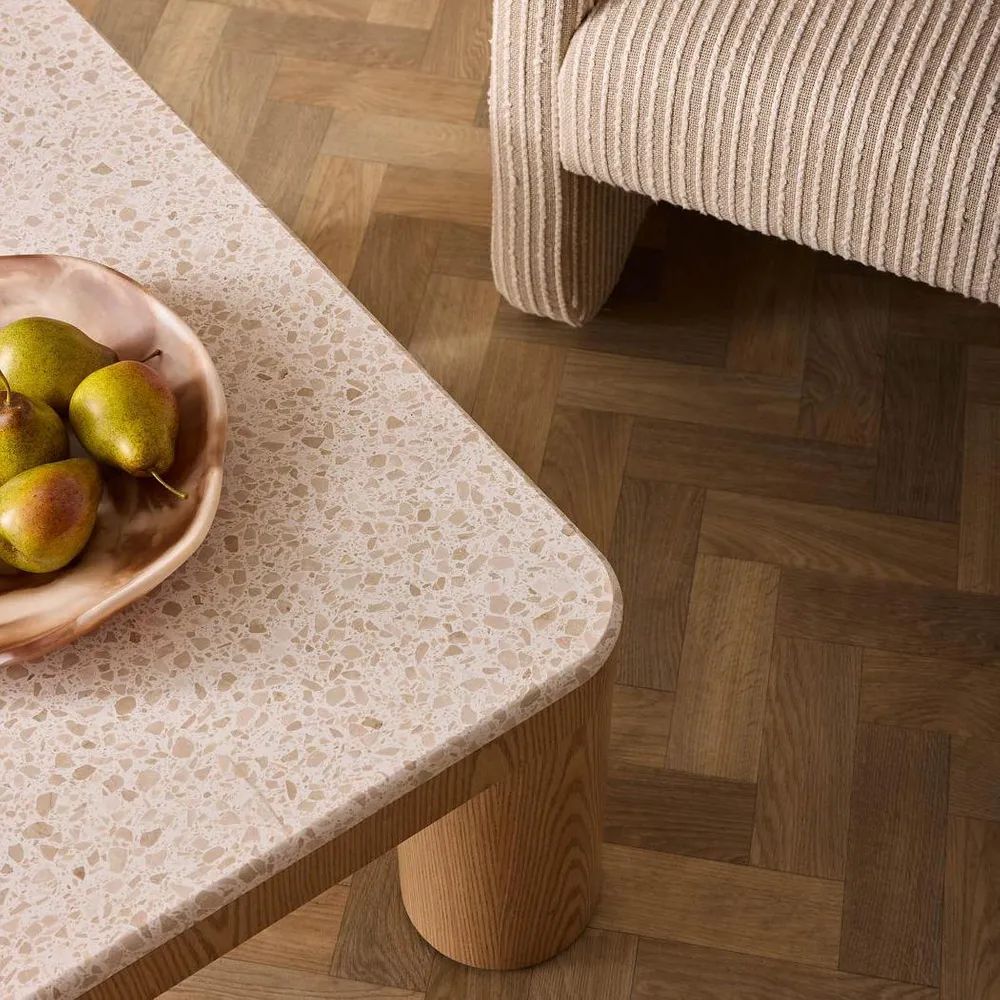 Arlo Coffee Table in Light Oak & Terrazzo