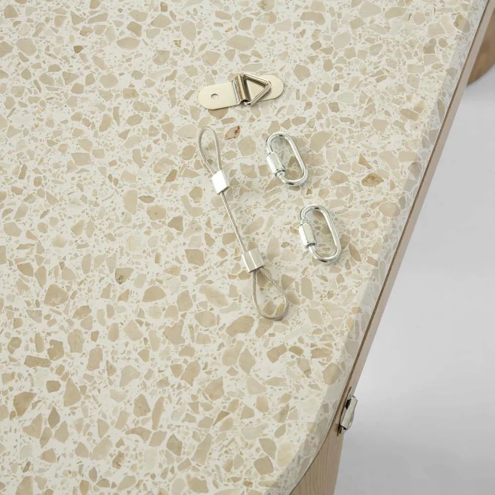Arlo Console in Light Oak & Terrazzo