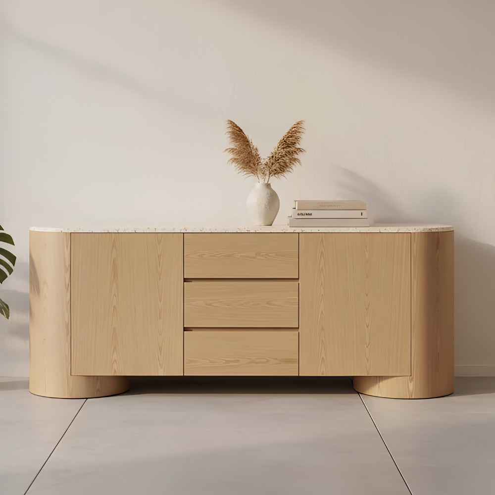 Arlo Sideboard in Light Oak & Terrazzo