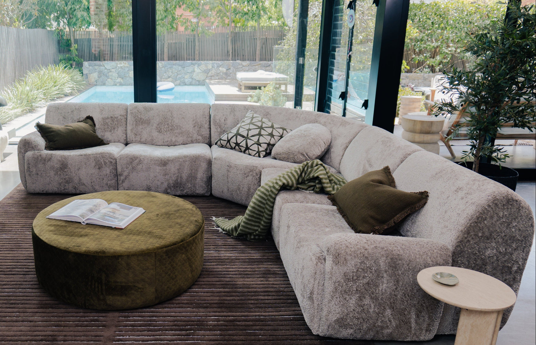 Cruz Sofa Modular in Cozy Koala